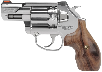 Picture of Diamondback SDR Exclusive Grip 357 Mag/38 Special +P 6 Shot Polished Stainless Steel Barrel, Stainless Steel Frame & Cylinder, Hogue Wood Grip DB075AS701
