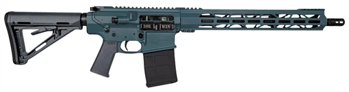 Picture of Diamondback DB10 308 Win 16" 20+1, Jesse James Civil Defense Blue Rec/15" M-Lok Handguard, OEM Carbon Lower, Magpul Carbine Stock & K Grip, A2 Flash Hider DB1018C251