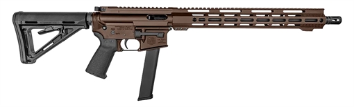 Picture of Diamondback DB15 9mm Luger 32+1 16", Midnight Bronze Rec/M-Lok Handgaurd, Carbon Lower, Black Magpul CTR Stock/K2 Grip, Flash Hider DB1418P071