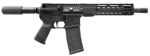 Picture of Diamondback DB15P300B10 DB15 300 Blackout 10.50" 30+1 Black Hard Coat Anodized Black Magpul MOE Grip Buffer Tube 815875017301