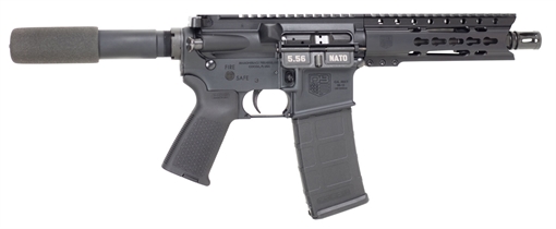 Picture of Diamondback DB15PCB7 DB15 223 Rem,5.56 NATO 7.50" 30+1 Black Hard Coat Anodized Black Magpul MOE Grip Buffer Tube 815875014089