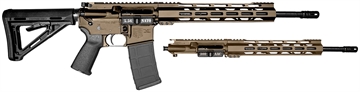 Picture of Diamondback DB15 Combo 5.56x45mm NATO & 300 Blackout 16" 30+1, FDE Carbon Rec/12" M-LOK Handguard, Black Magpul Carbine Stock & Grip, Includes 2 Uppers DB1721K061