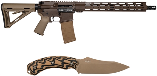 Picture of Diamondback DB15 Sports South Exclusive 5.56 NATO 30rd 16" Black Nitride 7075-T6 Aluminum Receiver 15" M-LOK Handguard Brown Flat Dark Earth Magpul Grip DB175AK131