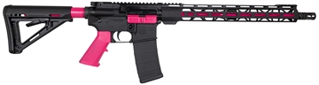 Picture of Diamondback DB15 5.56x45mm NATO 16" 30+1, Black with Prison Pink Accents, Carbon Lower, 15" M-Lok Handguard, Magpul Carbine Stock, A2 Grip DB175AK591