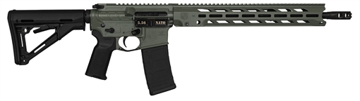 Picture of Diamondback Firearms DB15, Semi-automatic Rifle, AR-15, 223 Remington/556NATO, 16" Barrel, Cerakote Finish, Jungle Green, Black Furniture, 15" MLOK V4 S Rail, Magpul MOE-K2 Grip, Magpul CTR Stock, 30 Rounds, 1 Magazine 1784K791 DB1784K791
