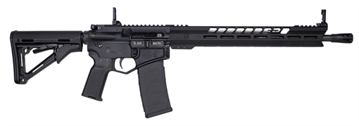 Picture of Diamondback DB15 5.56x45mm NATO 16" 30+1 Black Adjustable Magpul CTR Stock Black Magpul MOE K2 Grip with Black Gold Lower DB1836K001