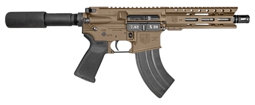 Picture of Diamondback DB15 7.62x39mm 28+1 7", FDE, Carbon Lower, 6" M-LOK Handguard, Black Padded Buffer Tube/Magpul Grip DB1912O061