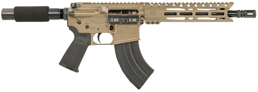 Picture of Diamondback DB15 7.62x39mm 28+1 10", FDE, Carbon Lower, 9" M-LOK Handguard, Black Padded Buffer Tube/Magpul Grip DB1915O061