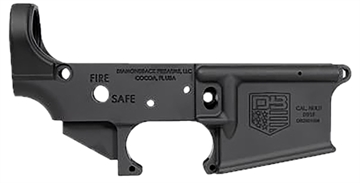 Picture of Diamondback Firearms DB15, AR-15 Lower Receiver. Stripped, Anodized Finish, Black Color, Forged Aluminum, Multi-Caliber DB2210R001