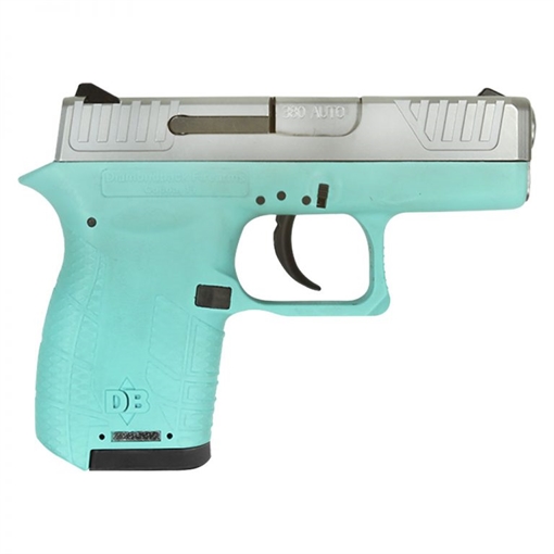 Picture of Diamondback DB380 Gen4 Micro-Compact Frame 380 ACP 6+1, 2.80" Stainless Steel Barrel, Nickel Boron Serrated Stainless Steel Slide, Mint Polymer Frame w/Beavertail & Grip DB0100E092