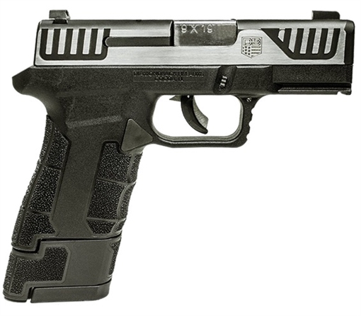 Picture of Diamondback AM2 Sub-Compact Frame 9mm Luger 17+1, 3.50" Stainless Steel Barrel, Serrated Stainless Steel Slide, Black Polymer Frame w/Picatinny Rail & Polymer Grip DB0300P031