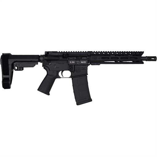 Picture of Diamondback Firearms Carbon DB-15 5.56 NATO Semi-Auto Pistol - Black | 10" Threaded Barrel | SBA3 Arm Brace | 1x30rd Mag DB1916K001