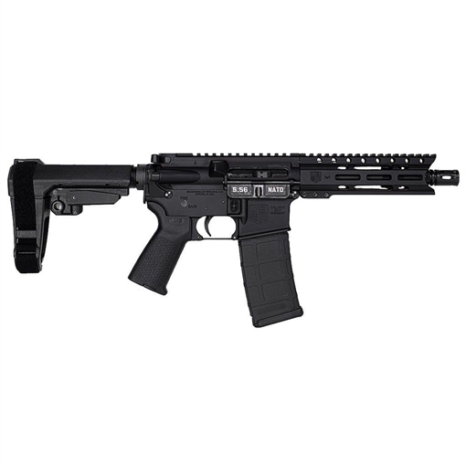 Picture of Diamondback Firearms Carbon DB-15 5.56 NATO Semi-Auto Pistol - Black | 7" Threaded Barrel | SBA3 Arm Brace | 1x30rd Mag DB1913K001