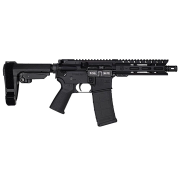 Picture of Diamondback Firearms Carbon DB-15 5.56 NATO Semi-Auto Pistol - Black 7" Threaded Barrel SBA3 Arm Brace 1x30rd Mag DB1913K001