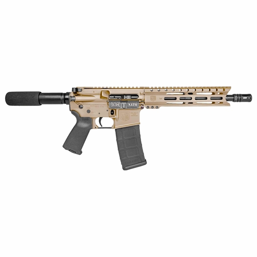 Picture of Diamondback DB15 5.56x45mm NATO 30+1 10" Black Nitride Threaded Barrel, M-LOK Handguard, Flat Dark Earth Aluminum Picatinny Rail Receiver, Black Buffer Tube, Black Magpul Grip, Right Hand DB1915K061