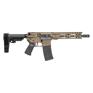 Picture of Diamondback DB15 5.56 NATO 30+1 10" Flat Dark Earth Cerakote Heavy Barrel 9" M-LOK Handguard 7075-T6 Aluminum SBA3 Brace Magpul MOE Grip DB1916K061