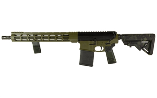 Picture of Diamondback Firearms DB10, Semi-automatic Rifle, AR-10, 308 Winchester, 16" Barrel, Cerakote Finish, Black/Green, Multicam Black B5 Grip and Stock, 20 Rounds, 1 Magazine 1080C281 DB1080C281