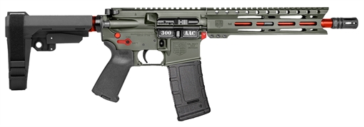Picture of DIAMONDBACK FIREARMS DB15 300BLK 10 JUNGLE GREEN RED ACCENTS DB196BB791