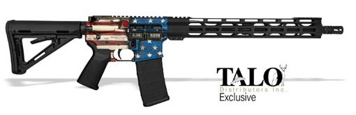 Picture of Diamondback Firearms DB15, TALO Exclusive, Semi-automatic, AR, 556NATO, 16" Barrel, Cerakote Finish, American Flag Pattern, 15" M-LOK Free Float Handguard, 1 Magazine, 30 Rounds 1780K241 DB1780K241