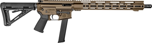 Picture of Diamondback DB15 9mm Luger 32+1 16", FDE Rec/M-Lok Handgaurd, Carbon Lower, Black Magpul CTR Stock/K2 Grip, Flash Hider DB1418P061