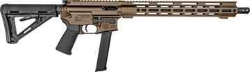 Picture of Diamondback DB15 9mm Luger 32+1 16", FDE Rec/M-Lok Handgaurd, Carbon Lower, Black Magpul CTR Stock/K2 Grip, Flash Hider DB1418P061