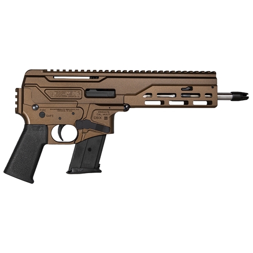 Picture of Diamondback DBX 5.7x28mm 20+1 8" Stainless Threaded Barrel, M-LOK Handguard, Midnight Bronze Cerakote Aluminum Picatinny Rail Receiver, Black Magpul K Grip DB1614L071