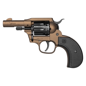 Picture of Diamondback Firearms Birdshead Sidekick, Double Action/Single Action, Metal Frame Revolver, 22 LR/22 WMR, 3" Barrel, Zinc, Cerakote Finish, Midnight Bronze, Black Cylinder, Checkered Glass Filled Nylon Grips, Blade Front Sight, Integral Rear Sight, 9 Rounds DB0600A071
