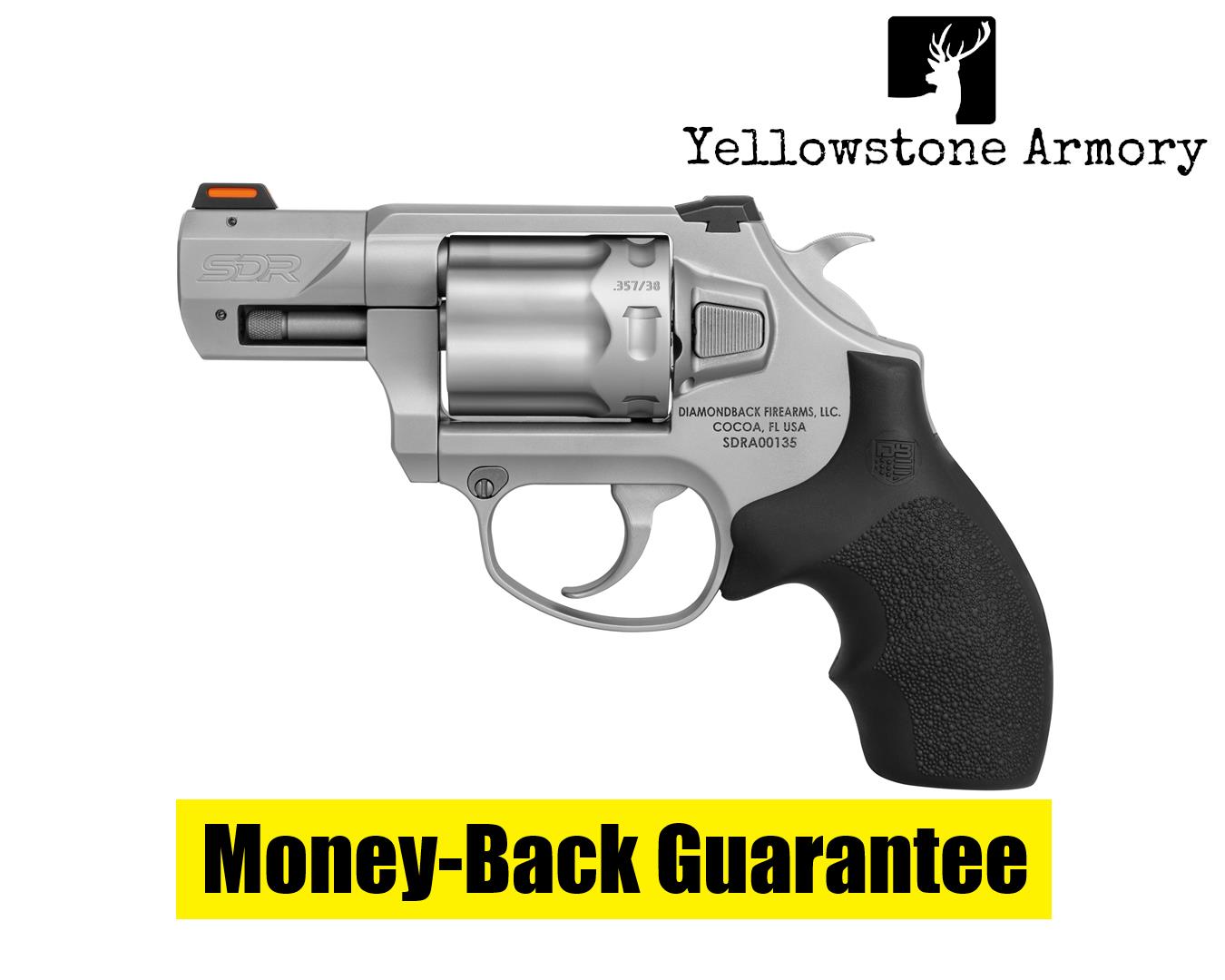 Diamondback SDR Revolver 357 Magazine 2 in Stainless Glass Bead DB0700S711-img-0