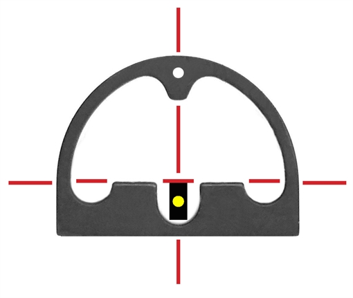 Picture of DIAMONDHEAD SIGHTS HOLE SHOT GLOCK 17 19 22 23 ETC REAR YELLOW INDICATOR FRONT TRITIUM POST SET 1 859901005368