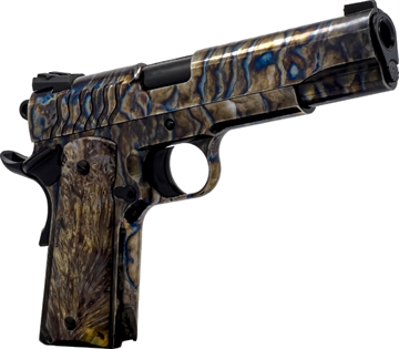 Picture of Dickinson LLC DCKSN45FS 1911 Premium Fireball 45 ACP 9+1 5" Black Steel Barrel, Fireball Serrated Aluminum Slide, Fireball Steel Frame, Wood Grip DCKSN45FS DKSN45FS