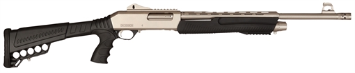 Picture of Dickinson LLC XX3D Marine Tactical 12 Gauge Pump 3" 5+1 18.50" Vent Rib Barrel, Receiver w/Picatinny Rail, Fixed w/Shell Carrier Black Synthetic Stock, Black Pistol Grip XX3DM18