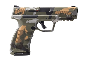 Picture of Dickinson LLC RA9 Ranger Compact Frame 9mm Luger 17+1 4.25" Black Steel Barrel, Ranger Camo Serrated Aluminum Slide, Ranger Camo Polymer Frame w/Accessory Rail RA9C