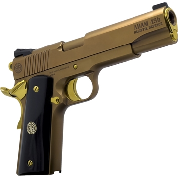 Picture of Dickinson LLC DKSN45CB Adam 1911 Cigar Full Size 45 ACP 8+1 5" Steel B Serrations Slide, Steel Frame w/Beavertail