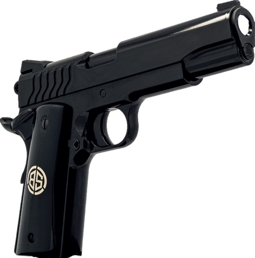 Picture of Dickinson LLC DKSN45DB Adam 1911 Dark Full Size Frame 45 ACP 8+1 5" Steel Frame w/Beavertail