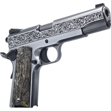 Picture of Dickinson LLC DKSN45OBP Adam 1911 Ottaman Full Size 45 ACP 8+1 5" Black Barrel, Steel B Serrations Slide, Steel Frame w/Beavertail