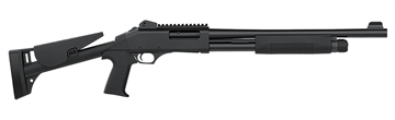 Picture of Dickinson LLC Tac-4 ST 12 Gauge Pump 3" 5+1 Black Steel Barrel, Matte Black Picatinny Rail Receiver, Adj Comb Synthetic Stock, Black Polymer Grip TAC4ST