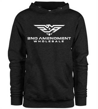 Picture of Distressed 2AW Logo Pullover Hoodie-S-Charcoal Heather DIS2AWLOGOHOOD-S-Charcoal Heather