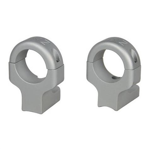 Picture of DNZ Game Reaper 2 2-Piece Ringmount (2 screws) - 1" High Silver Fits Howa 1500 Mossberg 100ATR 4X4 MVP Weatherby Vanguard Remington 7007217227 701H2S