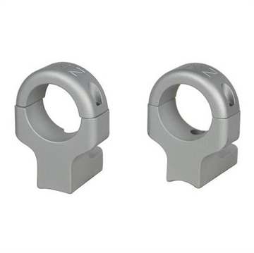 Picture of DNZ Game Reaper 2 2-Piece Ringmount (2 screws) - 1" High Silver Fits Howa 1500 Mossberg 100ATR 4X4 MVP Weatherby Vanguard Remington 7007217227 701H2S