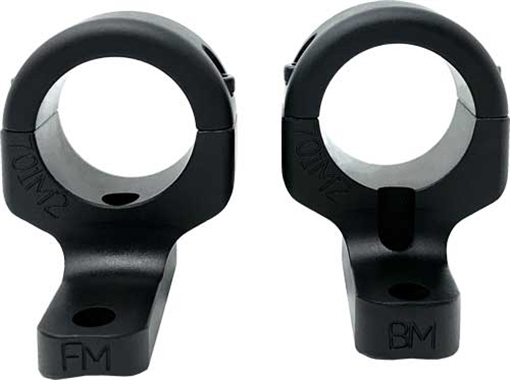 Picture of DNZ Hunt Masters 2-Piece Scope Mount (2 Screws) - Howa 1500 Mossberg 100ATR 4x4 Weatherby Vanguard Remington 700 721 722 725 - 1" Medium Black 701M2