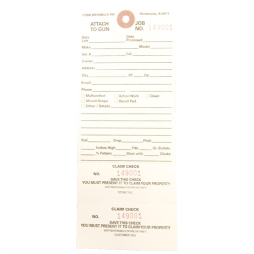 Picture of DOUBLE STUB CLAIM CHECKS 084075500 -