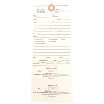 Picture of DOUBLE STUB CLAIM CHECKS 084075500 -