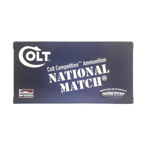 Picture of Double Tap Colt National Match Handgun Ammunition 10mm Auto 180gr FMJ 1140 fps 50/ct 10M180FMJCT