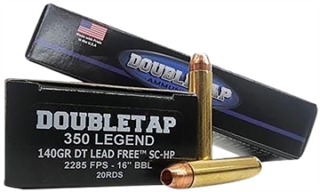 Picture of DoubleTap Ammunition 350Legend 140gr DT Lead Free 20 Per Box/50 Case 350L140X