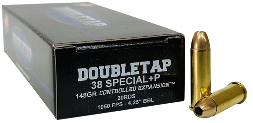 Picture of DoubleTap Ammunition 38Special 148gr Controlled Expansion JHP 20 Per Box/50 Case 38SP148CE