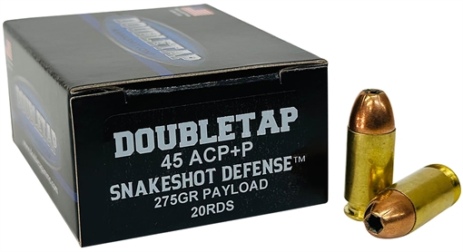 Picture of Double Tap DT SnakeShot Handgun Ammunition .45 ACP(+P) 275gr JHP 20/ct 45ASS20