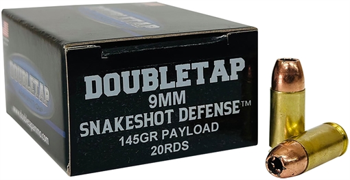 Picture of Double Tap SnakeShot Defense Handgun Ammunition 9mm Luger 145gr JHP+#9 Shot 20/ct 9MMSS20
