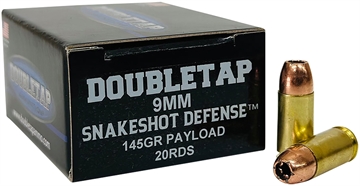 Picture of Double Tap SnakeShot Defense Handgun Ammunition 9mm Luger 145gr JHP+#9 Shot 20/ct 9MMSS20