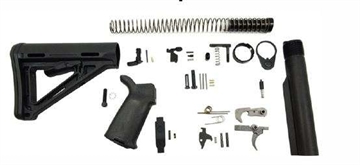 Picture of DPMS AR-15 MOE LOWER BUILD KIT WITH PANTHER POLISHED TRIGGER MOE GRIP AND STK DP51655109854