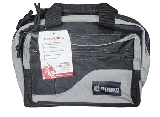 Picture of DRAGO PRO GEAR PREMIER PISTOL CASE BLACK (20/CASE) PPC-BLGY